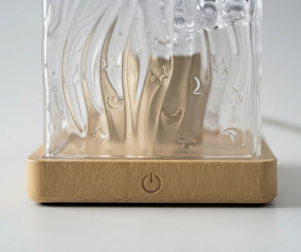 Close-up of the Ocean Wave Projector lamp touch base